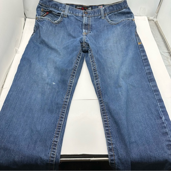 Ariat FR M3 Loose Jeans 38x36 Mens Straight Flame Resistant USA Pants Laborer - Picture 2 of 14